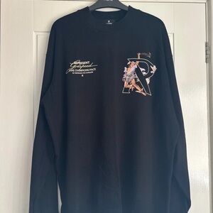 Represent men’s long sleeved oversized Tshirt size medium